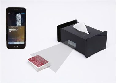 Analizzatore della carta della mazza della macchina fotografica di scatola del tessuto, carte contrassegnate di gioco del codice a barre che imbrogliano i dispositivi