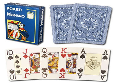 Carte da gioco contrassegnate di Modiano Cristallo dell'imbroglione di gioco, carte impermeabili dell'imbroglione