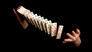 Carta magica del cambiamento della rottura di tecnologia della carta/trucchi magici delle carte da gioco facili da imparare