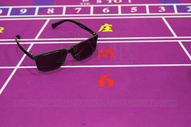 Lenti a contatto contrassegnate delle carte degli occhiali da sole UV alla moda di stile per l'imbroglione della mazza