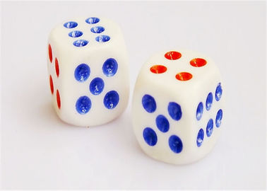 Dadi di frode con Mercury per i giochi dei dadi, dadi della plastica bianca del grado del casinò
